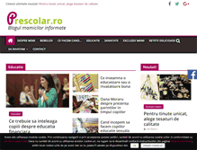 Tablet Screenshot of prescolar.ro